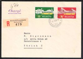 1953, Alpenpost auf FDC "8.X.53"
