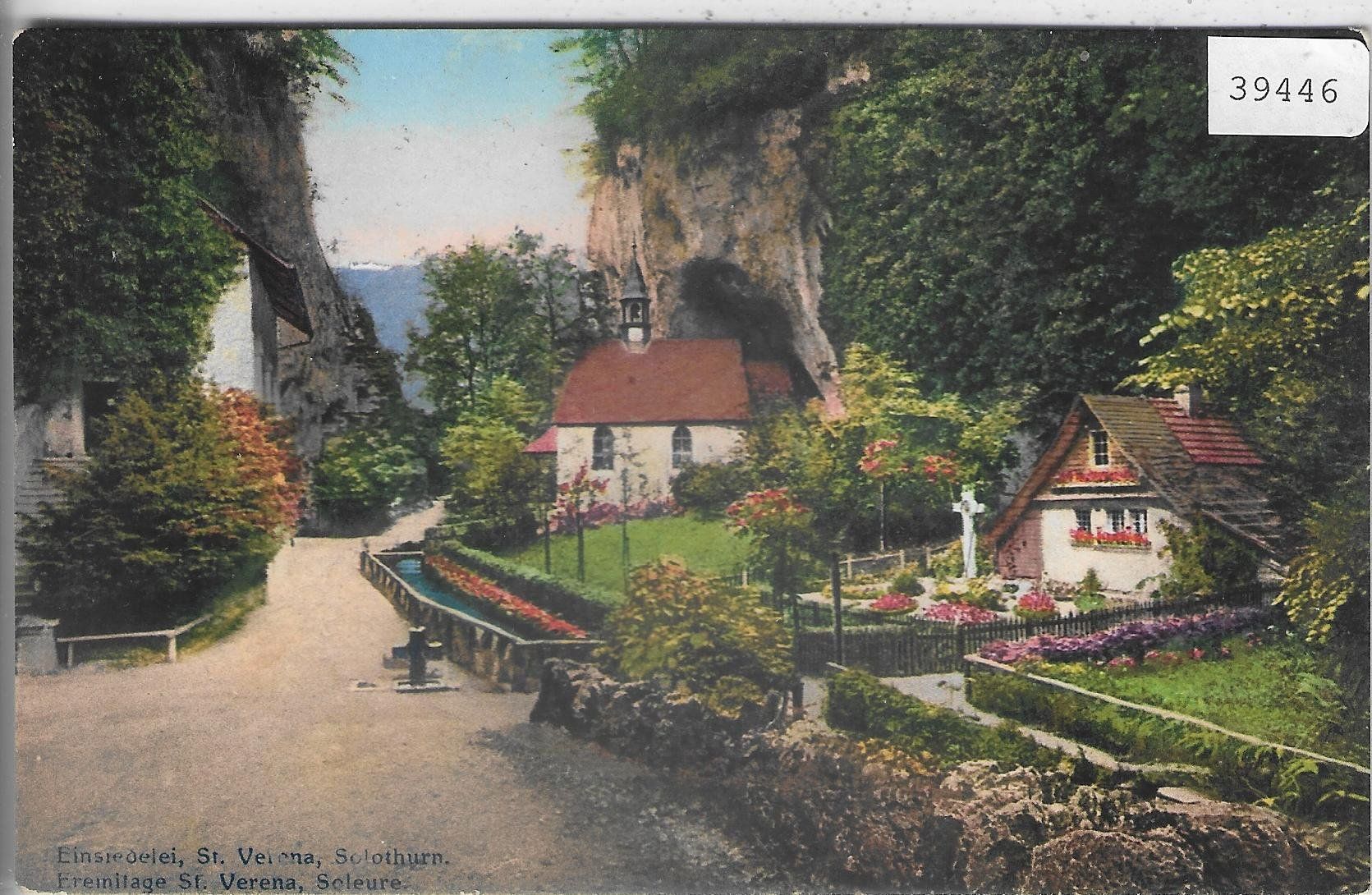 Ansichtskarten: Solothurn - Einsiedelei St. Verena - Litho – Gebraucht aus Ettingen von Kartenplanet