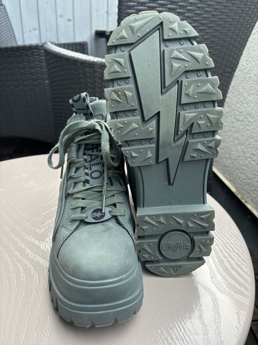 Buffalo Damenschuhe: Buffalo Aspha Mid petrol Grösse 41 Plateau Gothic – Neu (gemäss Beschreibung) aus Brugg AG von ann_stf7 5