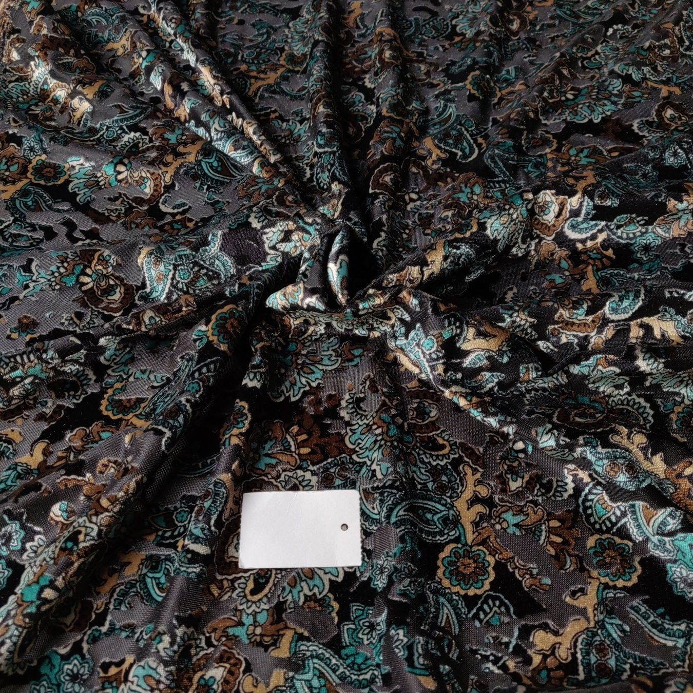 Tessuti: Viskose Poly Devoré Stoff leicht 1.90x1.40m Paisley – Nuovo (secondo la descrizione) da Lufingen venduto da Voyager7 1