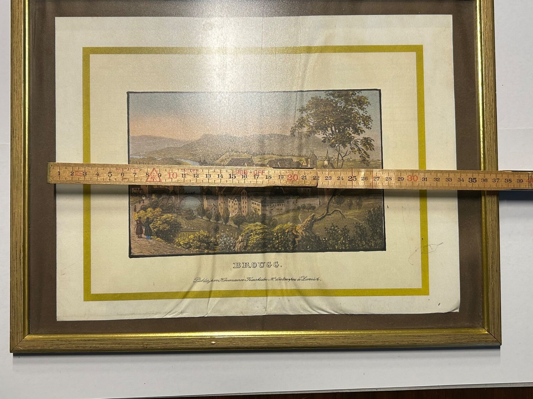 Incisioni: Brugg Farbiger Stich Bild von Brugg – Usato da Reinach AG venduto da Polarstern1 2