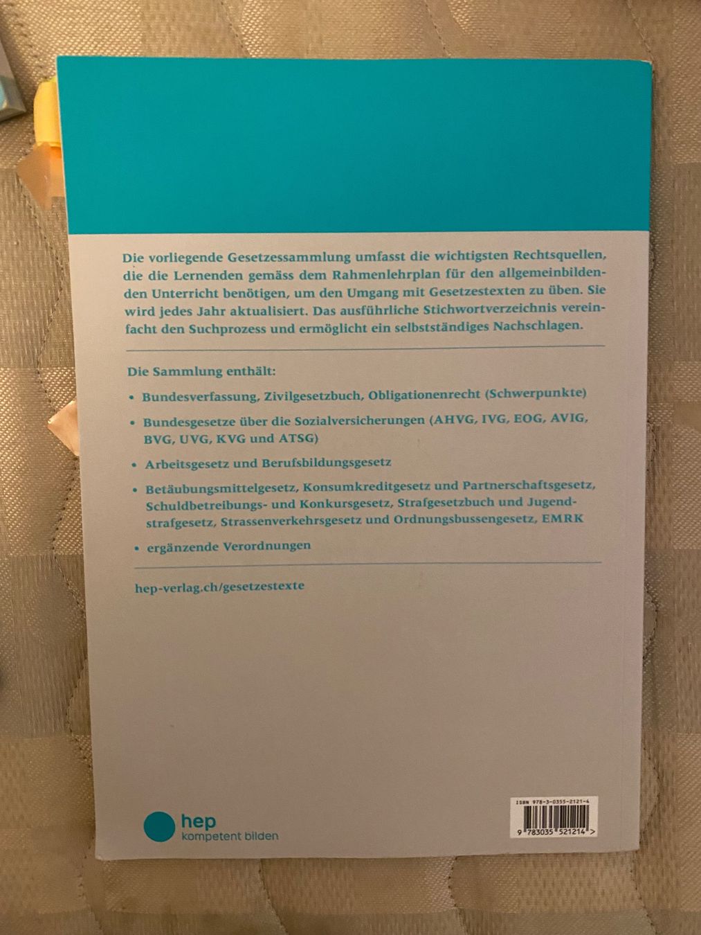 Livres: Gesetzestexte 2022 – D'occasion à Zürich par mit_2zd7 1