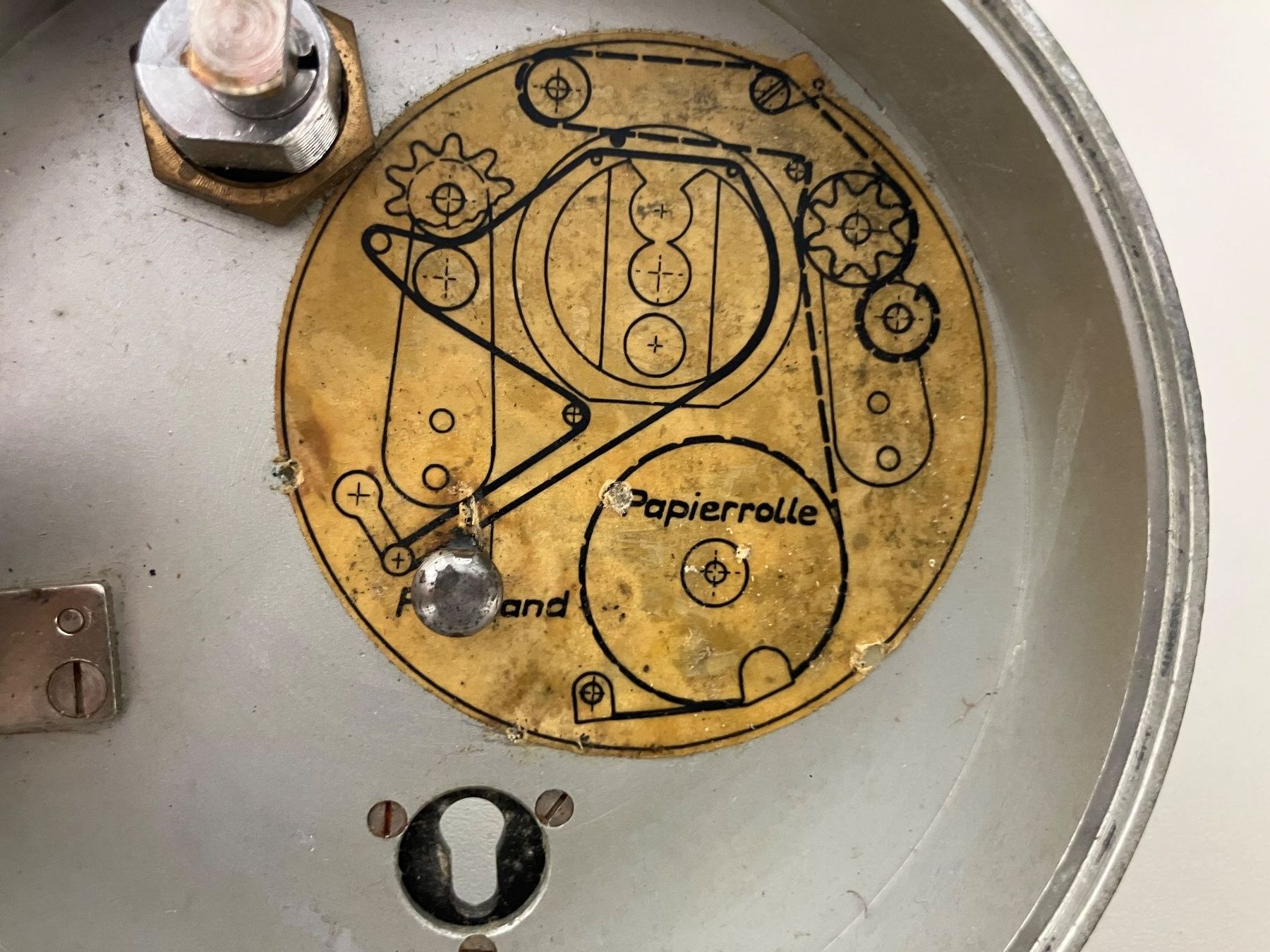 Orologi: Bürk Uhr Papierrollenwerk – Usato da Dübendorf venduto da sdbu-frappant 2