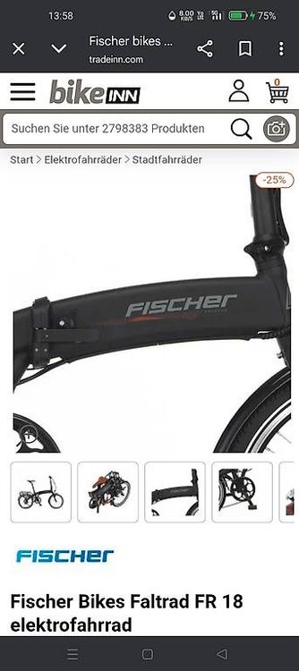 Biciclette: Fischer elektro Fahrrad klappbar – Usato da Fällanden venduto da gevenessy 1