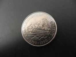 Pitcairn Islands 1 Dollar 1990 Establishment of Settlement
