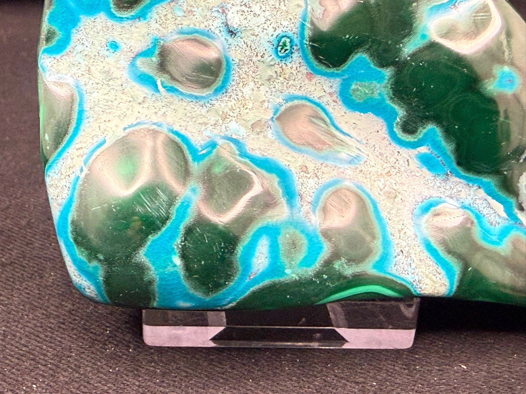 Mineralien & Heilsteine: Malachit und Chrysocolla poliert – Gebraucht aus Schinznach Bad von Demerald 5