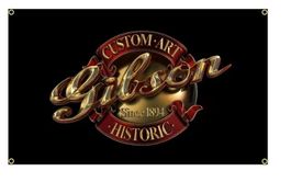 Gibson Logo Fahne 90x150cm