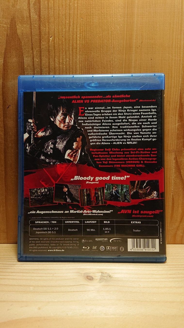 Alle DVDs: ALIEN VS NINJA Uncut Blu-Ray – Gebraucht aus Wilderswil von  1
