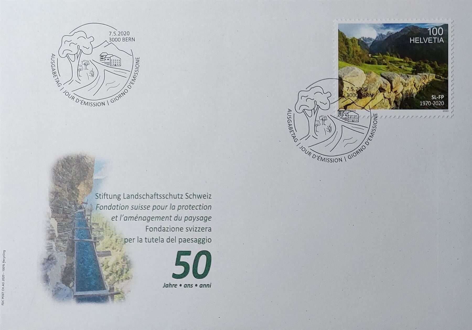 Tous les timbres: F1772 - FDC Protection paysages 1er jour – D'occasion à Trélex par Phil_Albert