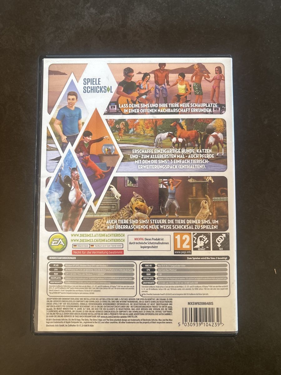 Microsoft Giochi: Die Sims 3 Einfach Tierisch - PC/Mac Spiel - Top Zustand – Nuovo (secondo la descrizione) da Ruswil venduto da Slivio_ 1