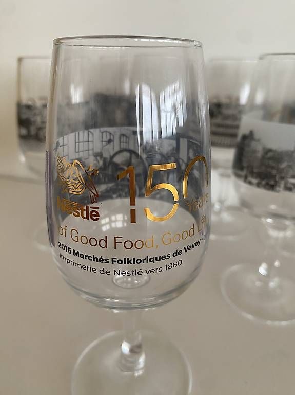 Bicchieri: 8 verres150 ans Nestlé limited edition – Nuovo (secondo la descrizione) da Boudry venduto da may555