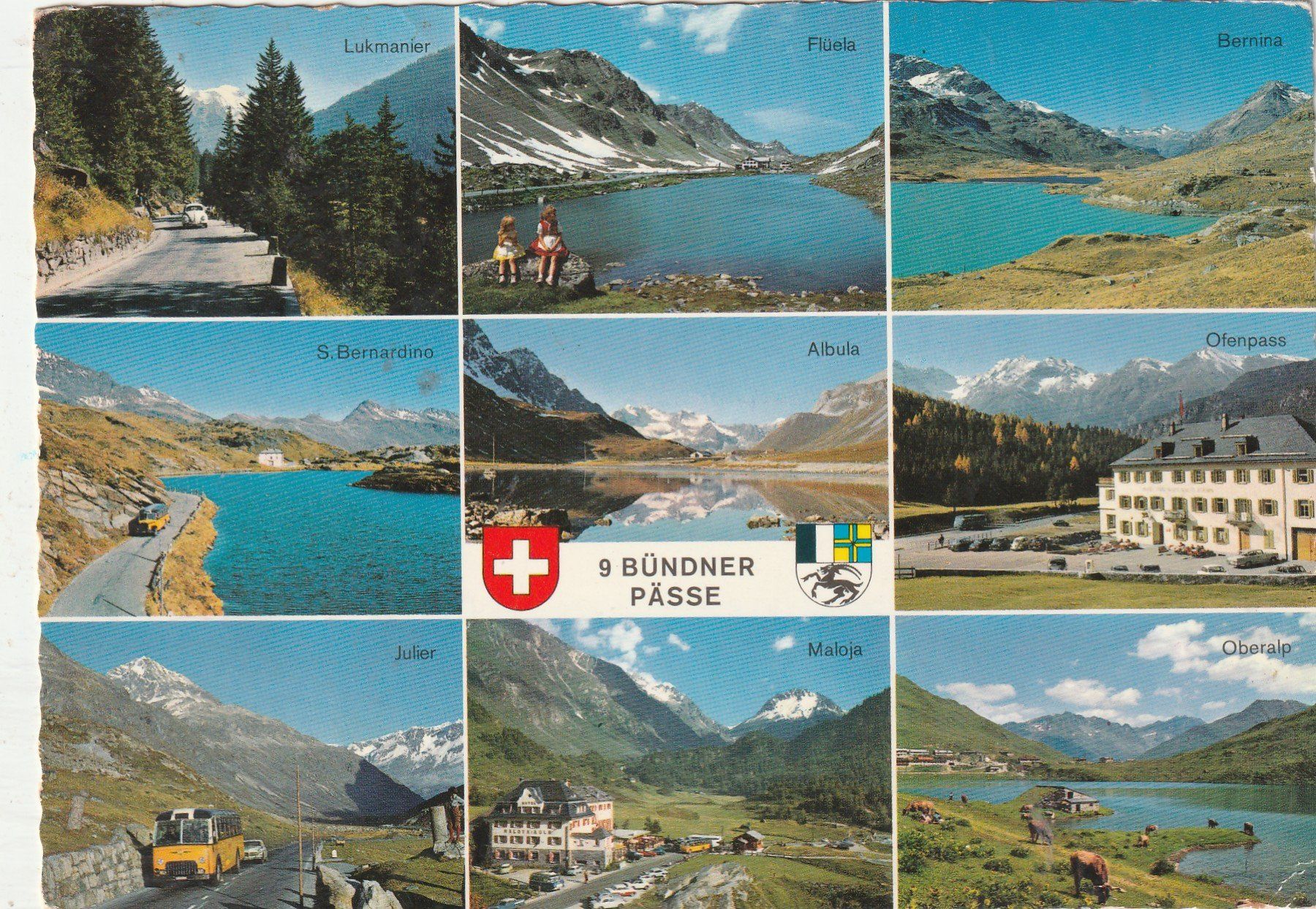 Cartoline postali: Bündner Alpenpässe MBK – Usato da Lumbrein venduto da made02