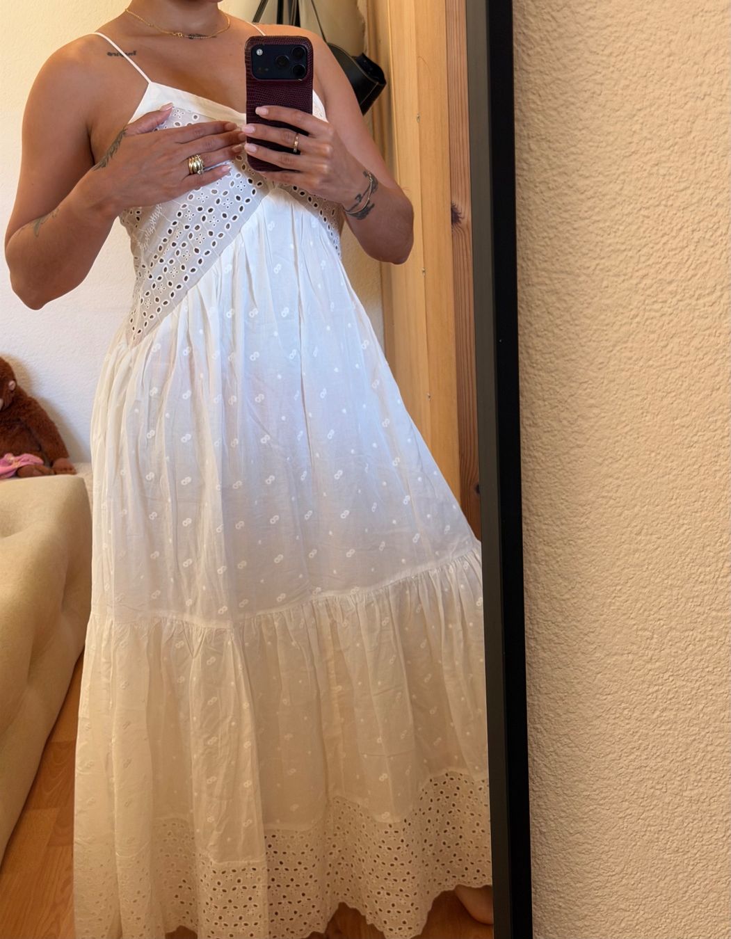 Vestiti: Weißes Boho-Kleid – 100% Baumwolle – Nuovo e nell'imballaggio originale da Hüttikon venduto da fra_7mtn 1
