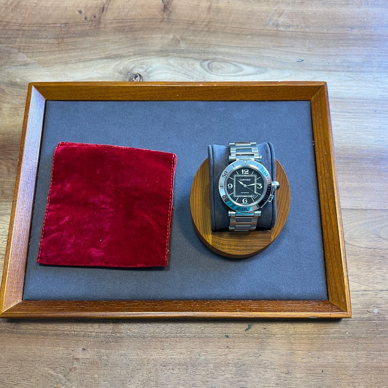 Cartier Orologi: Cartier Pasha Seatimer Automatic Black Dial 2790 – Usato da Carouge GE venduto da Watchaser 9