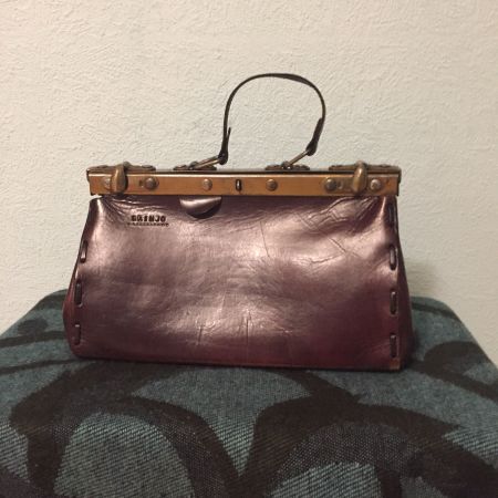 Rare Sac vintage cuir chocolat