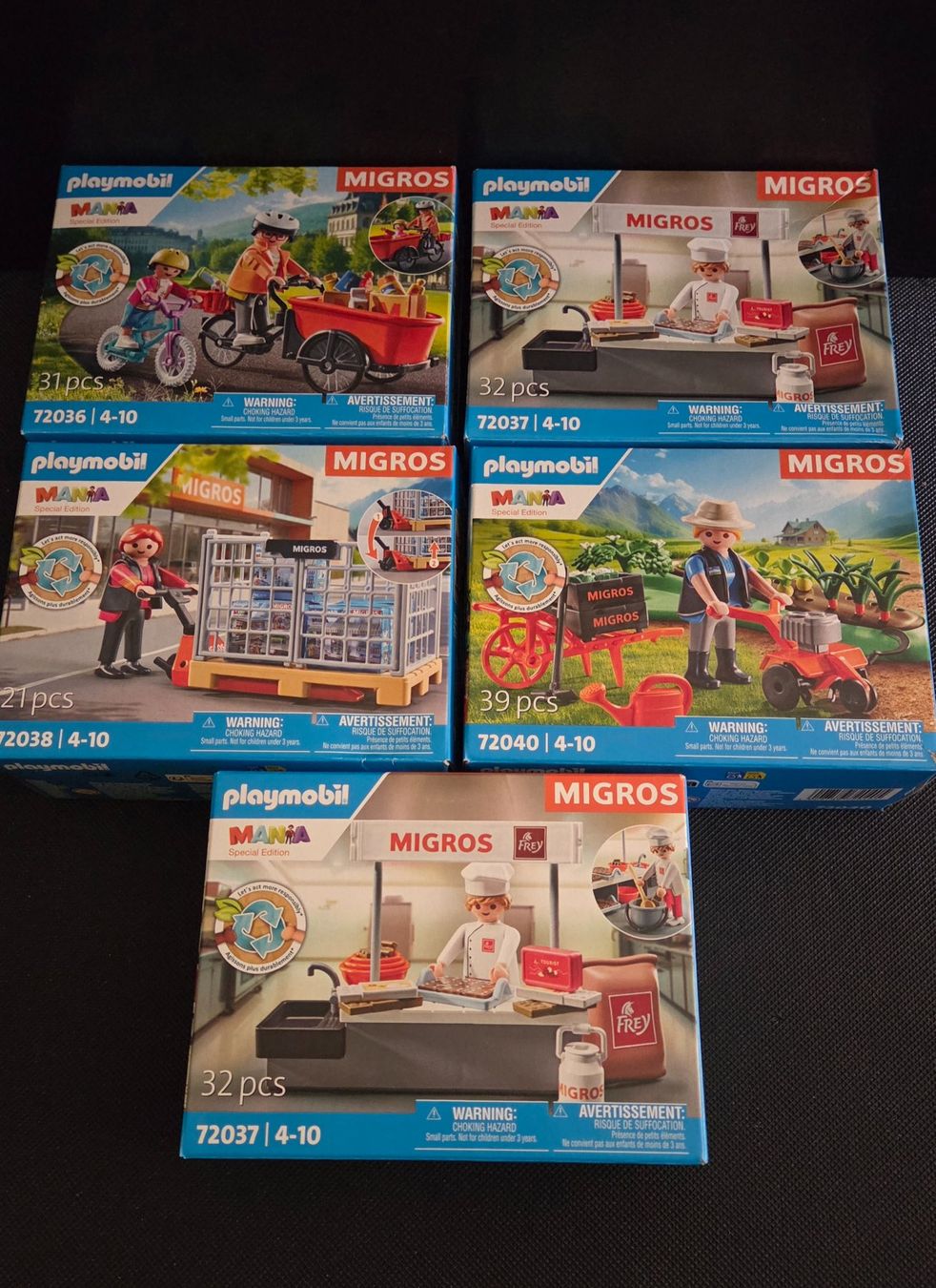 Playmobil Giocattoli: Playmobil Migros Mania 5 Sets – Nuovo (secondo la descrizione) da Zürich venduto da Tobi76