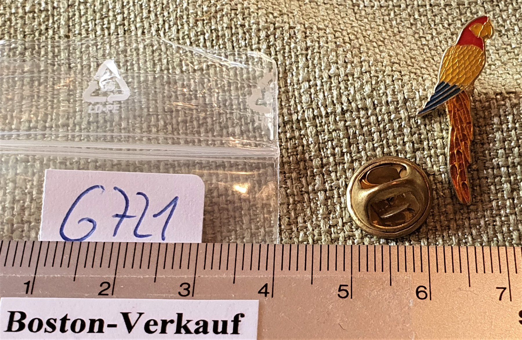 Statuette: G721 - Pin Papagei – Usato da Reinach BL venduto da Boston-Verkauf 1