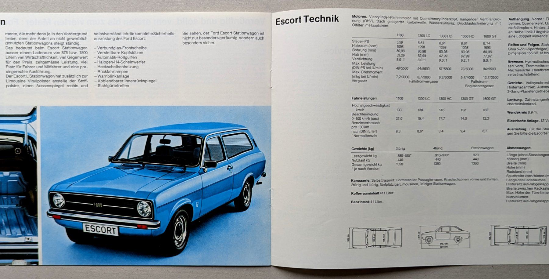 Ford Documenti: Originalkatalog "Ford Escort", a. dem Erscheinungsjahr – Nuovo (secondo la descrizione) da Olten venduto da VanishingPoint.71 4