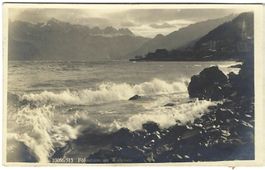 AK Föhnsturm am Walensee, gelaufen 1922
