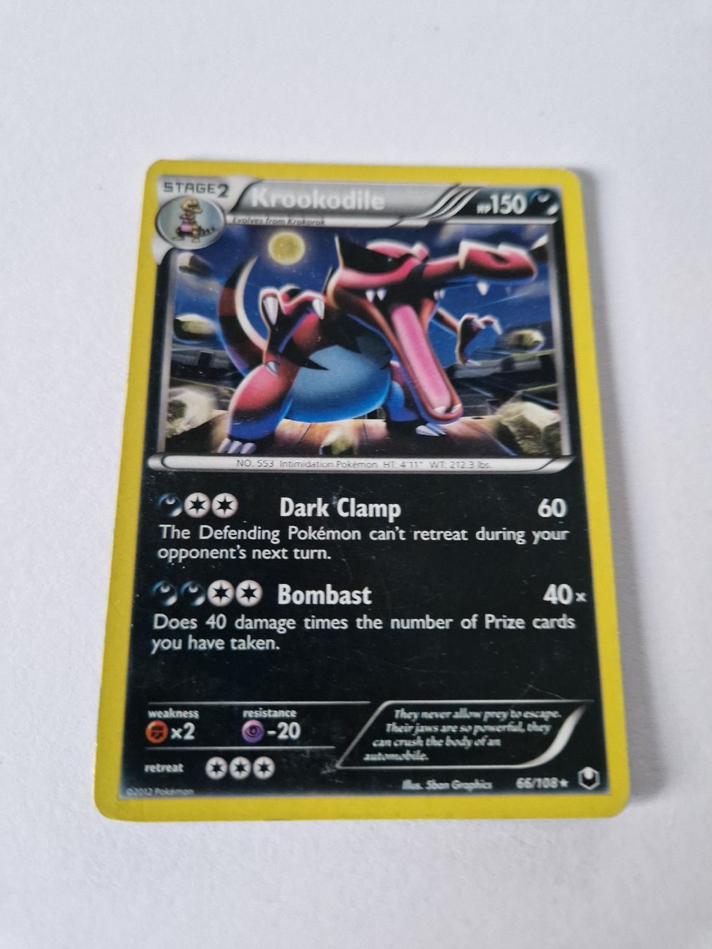 Pokémon Sammelbilder & Trading cards: Krookodile Holo - Dark Explorers - EN - Ab 1 – Gebraucht aus Romont FR von raj_sjv9 2