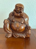 alter chinesicher Mönch Buddha Holzfigur handgeschnitzt 21cm