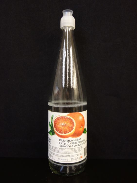 alte Sirup - Flasche 1986 BISCHOFSZELL BLUTORANGEN-SIRUP &amp;#39;92 (Gebraucht ...