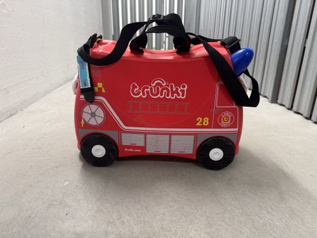Kinderkoffer Trunki Feuerwehr-Design - Perfekt für Reise!