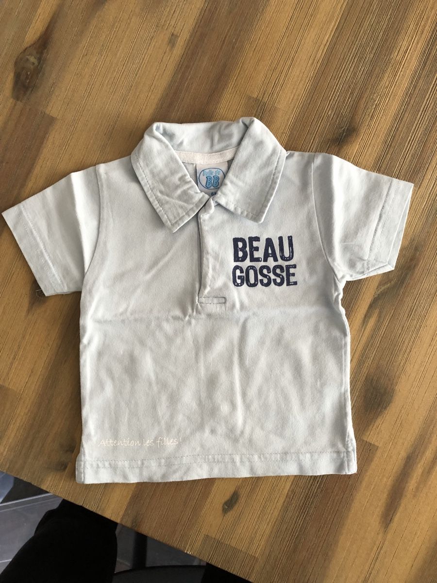 Camicie, Top & T-shirt: Polo Bébé  "Beau Gosse" - taille 68 – Nuovo (secondo la descrizione) da Sion venduto da Nelsonkatz