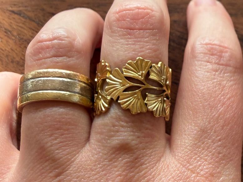 Ringe: Gingko Ring, verstellbar – Neu (gemäss Beschreibung) aus Gams von Mariawicca 4
