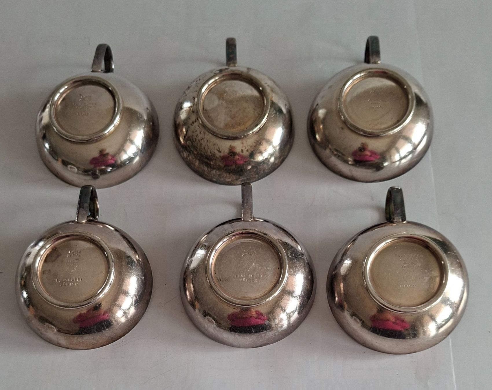 Tazze: 6er Set vintage Spring Glacé- Eisschalen Versilbert – Usato da Opfikon venduto da Diversamente 3