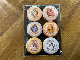Geburtstag Magnet Buttons