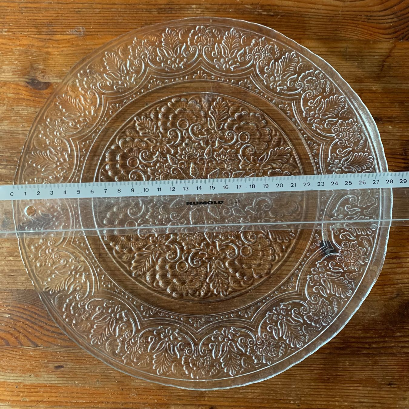 Piatti: Dekorativer Glasteller, Durchmesser 28cm – Usato da Egg b. Zürich venduto da Player1pl1 4