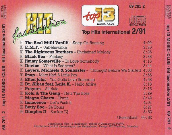 CD: Hit Fascination CD 2/91 F3 – Usato da Sessa venduto da fraenklishop 1