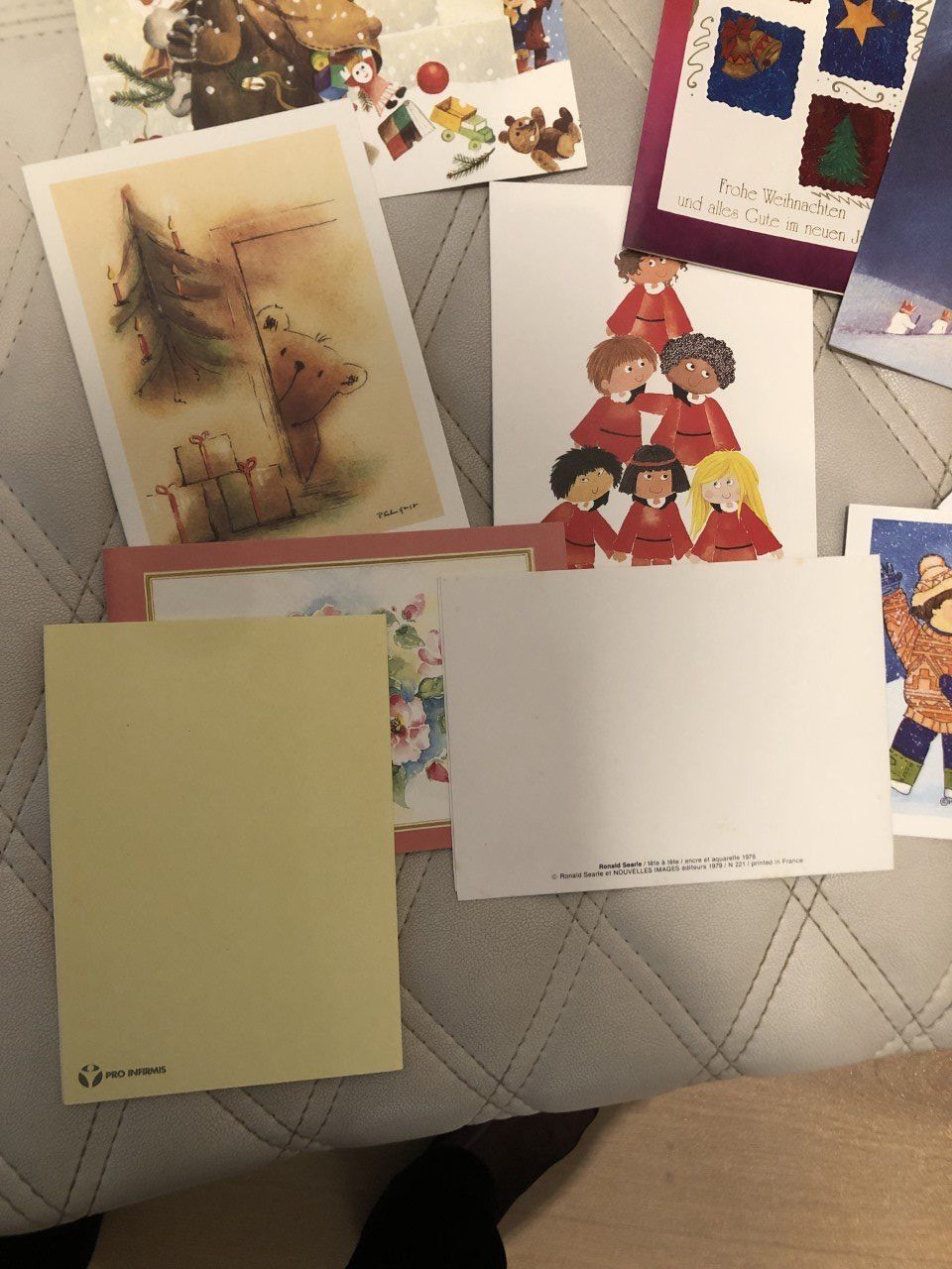 Cartoline: 6 /9 Weihnachtskarten z.T. von unicef und PRO INFIRMIS – Usato da Winkel venduto da Kade50 3