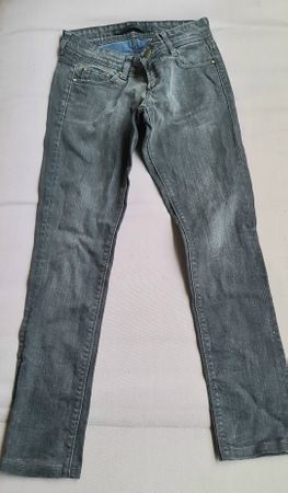 jeans droit en coton taille 34