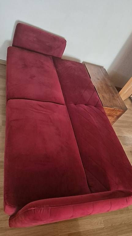 Beliani Divani: Bettsofa weinrot Samtstoff – Usato da Ottikon venduto da Daisy2002 1