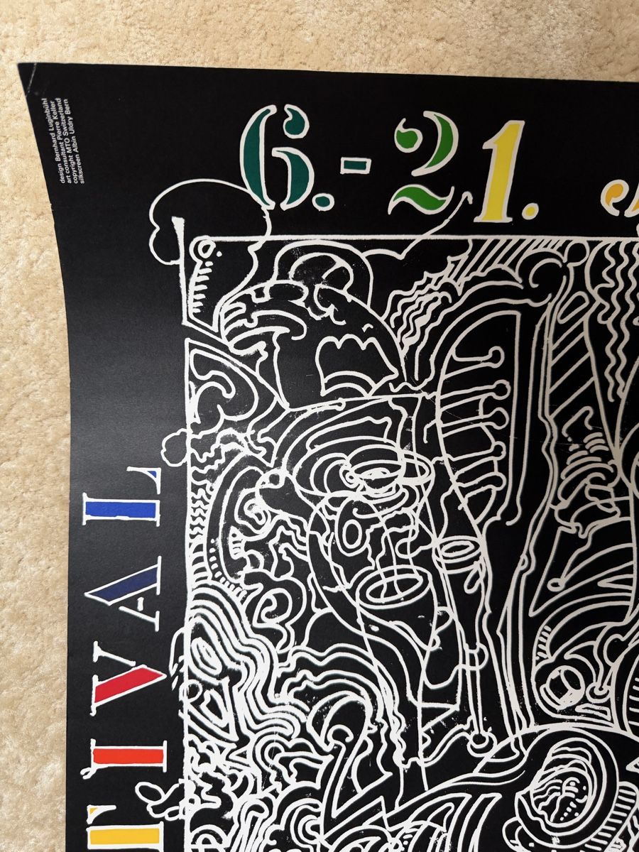Foto & Immagini: Affiche originale Jazz Montreux, première éd. 1990 – Usato da Choulex venduto da collectart 1