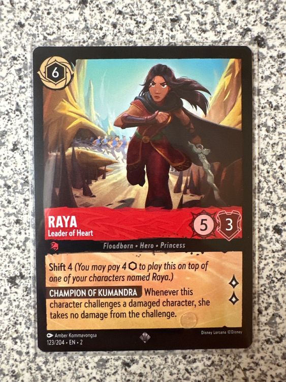 Raya - Lorcana Rise of the Floodborn 123 / 204 (Neu (gemäss ...