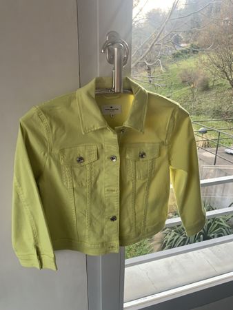 Tom Tailor Jeansjacke Gr. S, Neongelb - neuwertig
