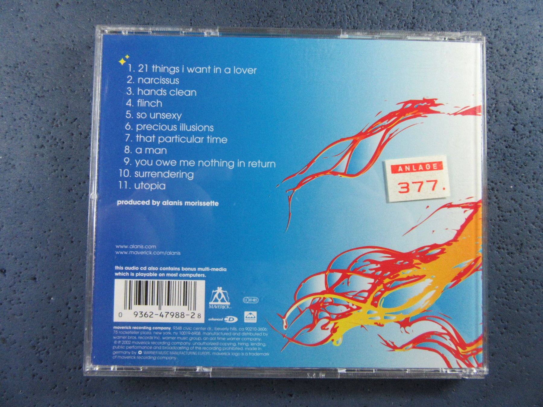 CD: ALANIS MORISSETTE CD " UNDER RUG SWEPT " " HANDS CLEAN " – Usato da Ettingen venduto da Hausi4711 1