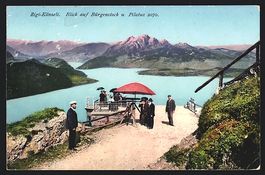 Rigi-Länzeli, Blick auf Bürgenstock un