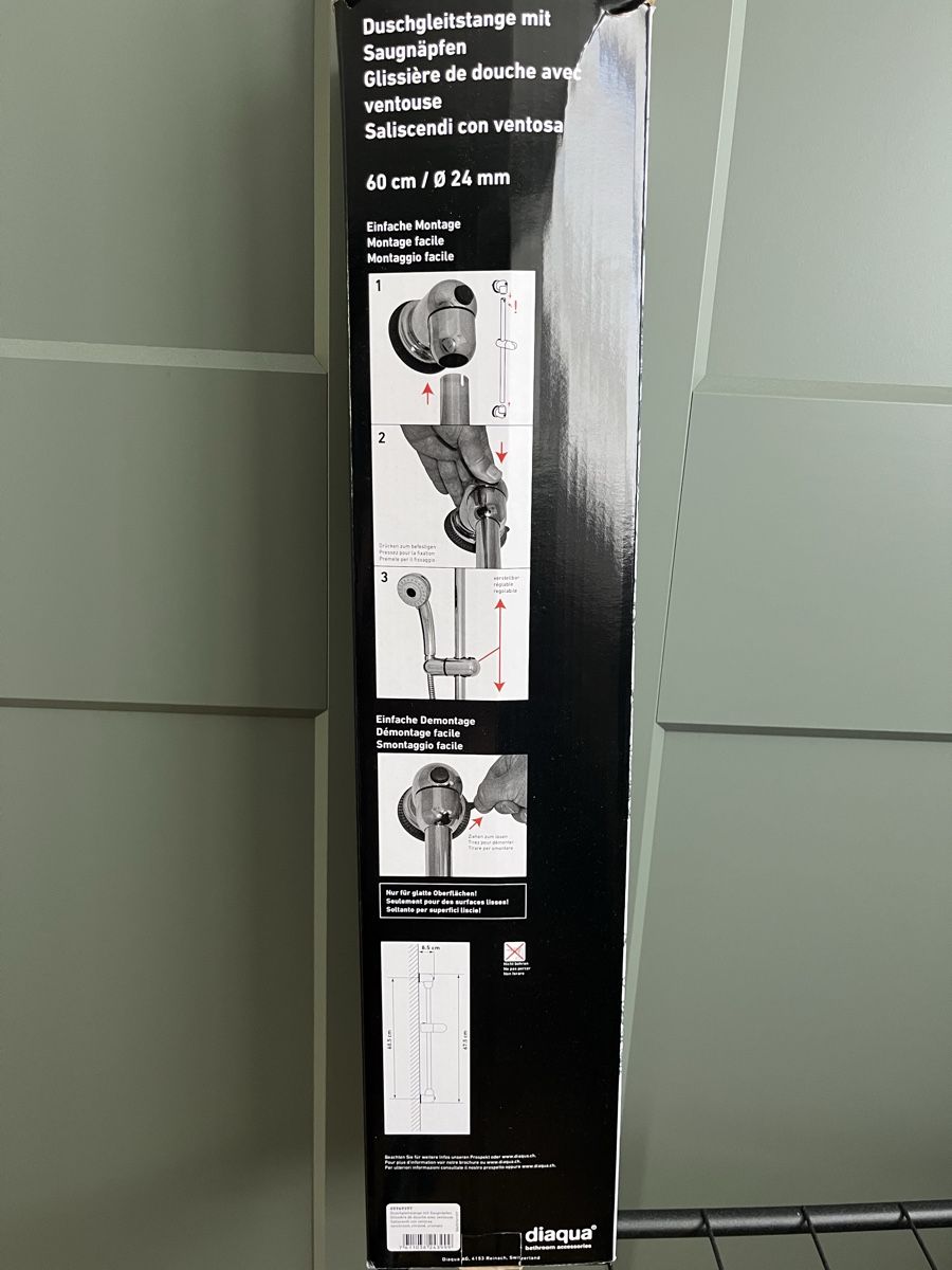 Altro per il bagno: Duschgleitstange 60cm mit Saugknöpfen – Nuovo e nell'imballaggio originale da Stäfa venduto da menti_s 1