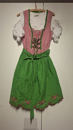 Pink-grünes Dirndl