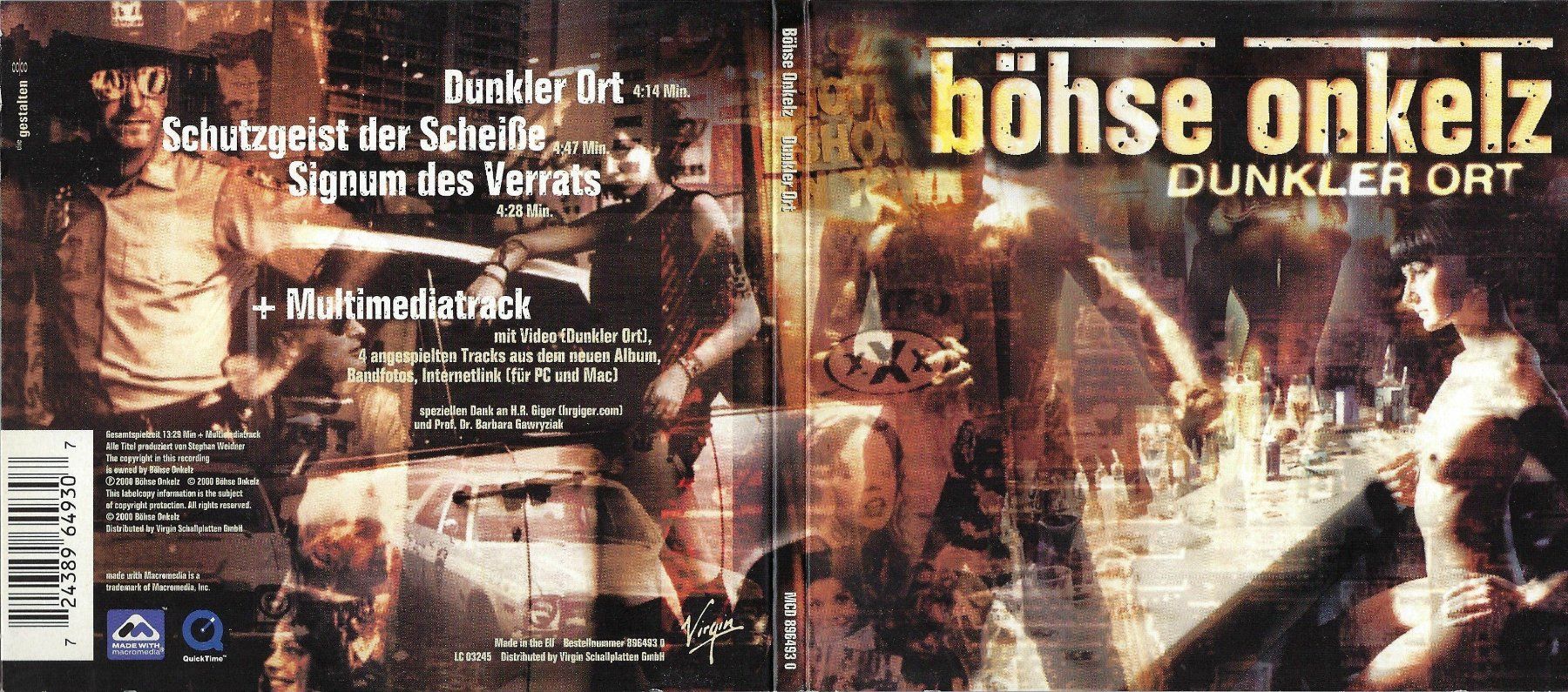 CDs: CD: BÖHSE ONKELZ - Dunkler Ort – D'occasion à Rotkreuz par groeli69 2