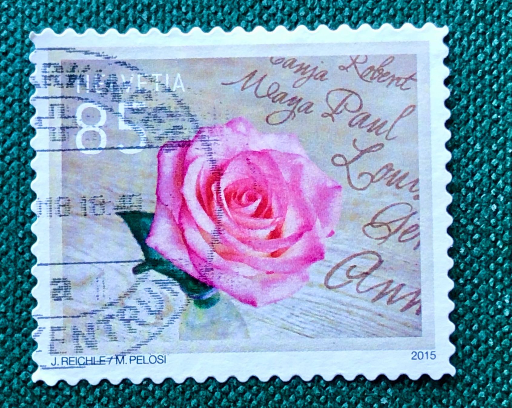 Tutti i francobolli: Nr.1563 Rose Dauermarken GESTEMPELT 2015    – Usato da Aarau venduto da Billa007