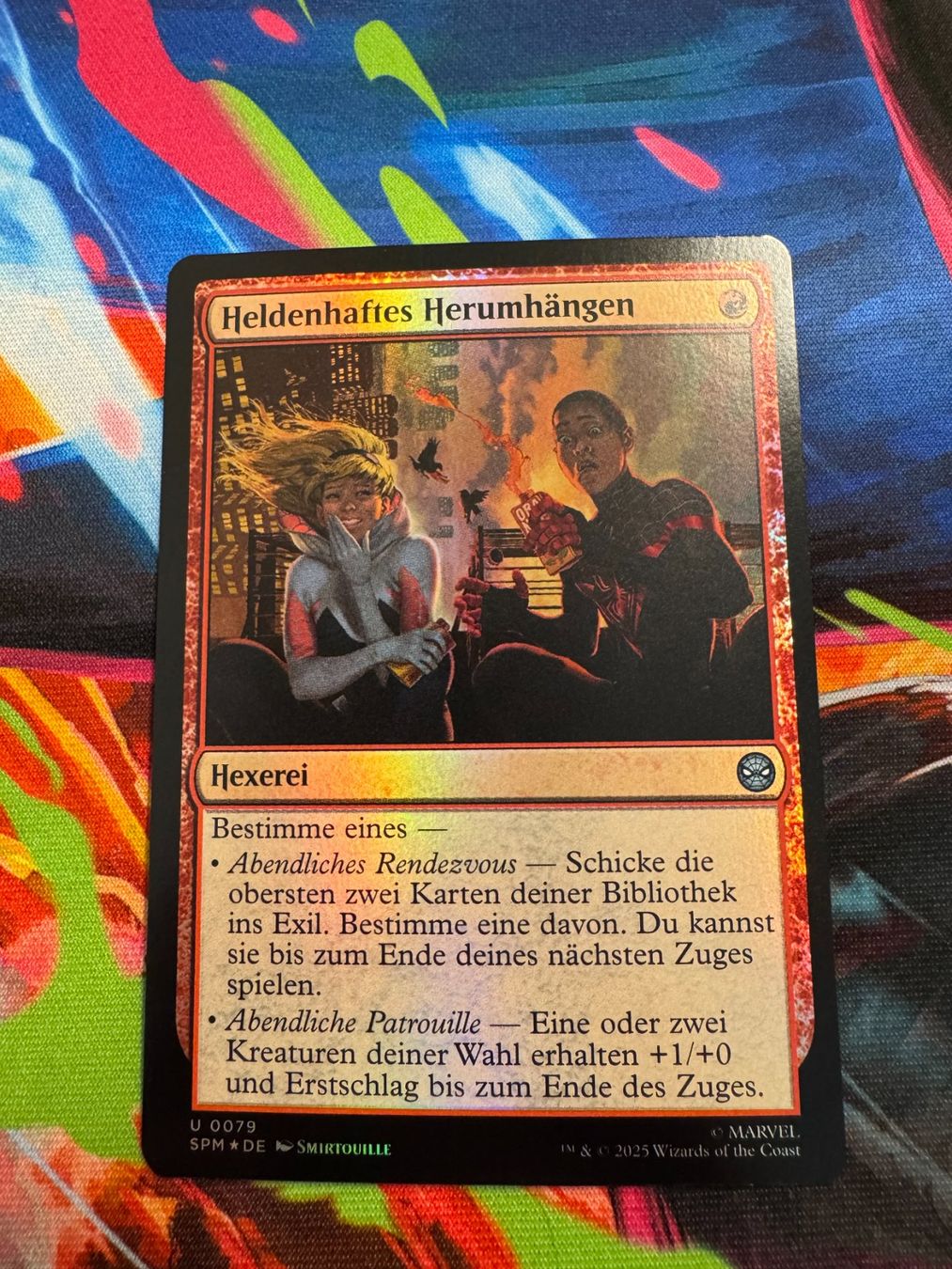 Magic The Gathering Carte collezionabili: Heldenhaftes Herumhängen -Foil - Marvel's Spider-Man - Magic – Nuovo (secondo la descrizione) da Bülach venduto da Pfrenzel