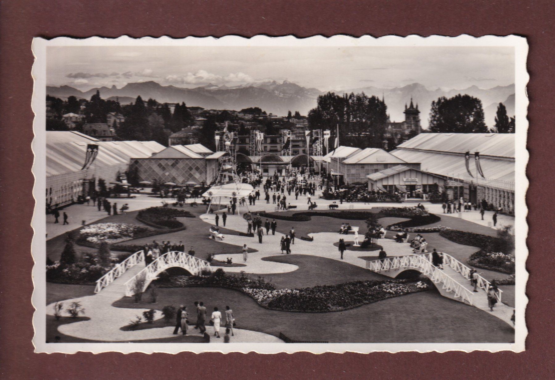 Cartoline postali: LAUSANNE - Comptoir Suisse - 1950 – Usato da Pully venduto da nicecards