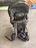 Chicco Caddy Rucksacktrage Gestell mit Regenhaube schwarz