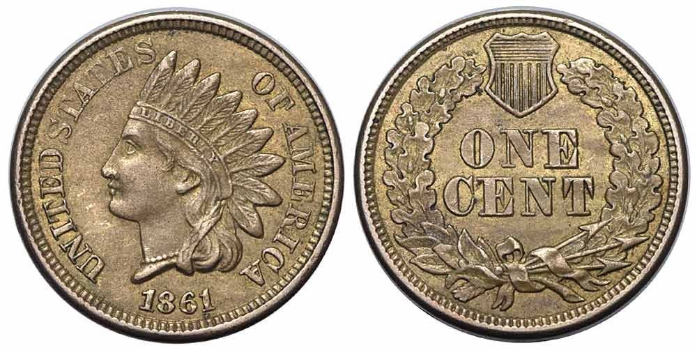 Tutti le monete: USA, 1 Cent 1861, Indian – Usato da Chiasso venduto da Novamarketing