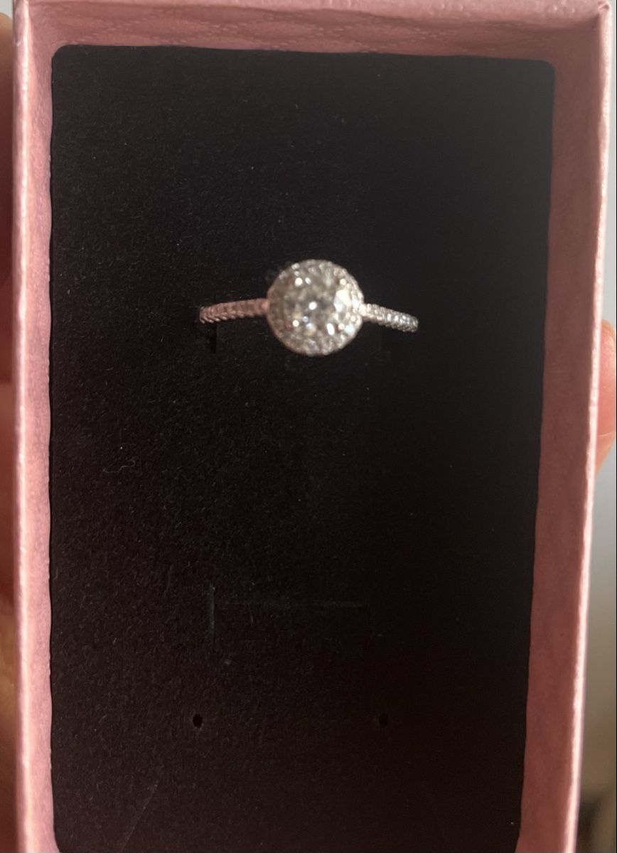 Anelli: Silber Ring mit Moissanit (5 mm) verstellbar – Nuovo e nell'imballaggio originale da Möhlin venduto da mil_h55x 9